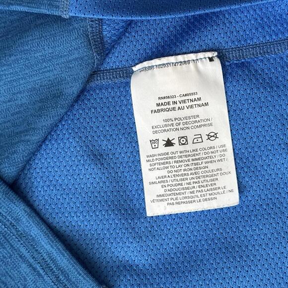 Nike Running Dri-Fit Men’s Blue Tank Top Size Large Sleeveless Dry Quick Sports - Picture 6 of 10